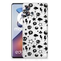 Silicone Back Case Motorola Edge 30 Fusion Silver Punk - thumbnail