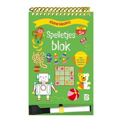 Standaard Uitgeverij Spelletjesblok met viltstift 5+ Standaard Uitgeverij Spelletjesblok met viltstift 5+