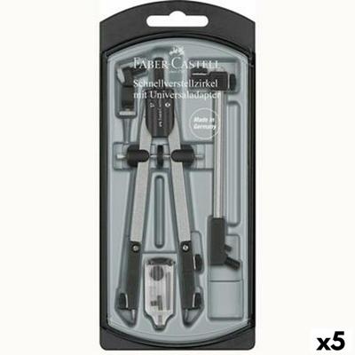 Kompas Faber-Castell Grijs (5 Stuks)
