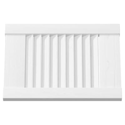 Kastdeuren louvredesign 2 st 39,5x29,5 cm wit