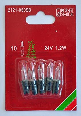 Konstsmide 2121-050SB Reserve lampjes voor lichtketting 5 stuk(s) Groene steekfitting 24 V Helder