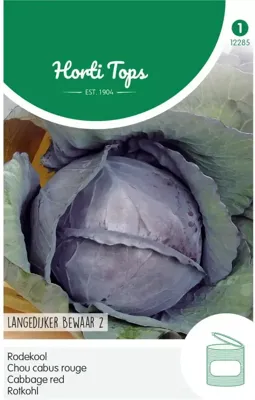 Zaden Rodekool Langedijker Bewaar 2 Hortitops - Hortitops