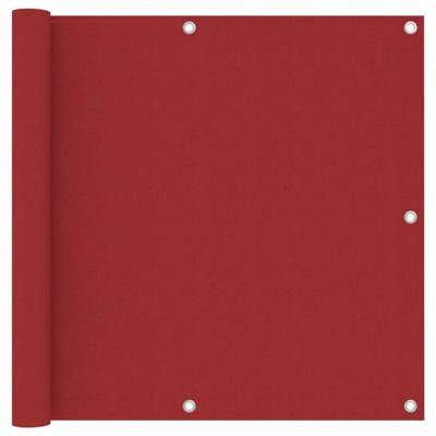 Balkonscherm 90x400 cm oxford stof rood
