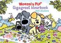 Woezel en Pip Gigagroot Kleurboek met Stickers - thumbnail