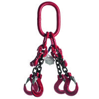 Delta 4-Sprong met klephaak, met inkorthaak | Grade 80 | 11,200 ton | 13 mm | 5 m - YE.8.4SKI.13.050 YE.8.4SKI.13.050 - thumbnail