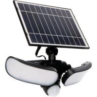 LED's Light Solar LED Buitenlamp met Bewegingssensor - 2 lichts - Automatisch aan/uit - Afneembaar paneel - Zwart - thumbnail