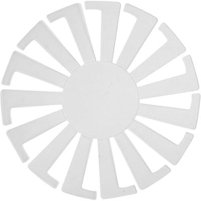 Creativ Company Sjabloon mand weven, h: 6 cm, d 8 cm, transparant, 10 stuk/ 1 doos