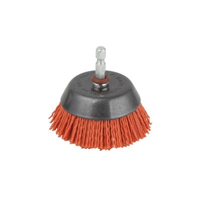 Wolfcraft Nylon-komborstel | Rood | 6-kant schacht | Ø65mm | 1 stuk - 1506000 Wolfcraft Nylon-komborstel | Rood | 6-kant schacht | Ø65mm | 1 stuk - 1506000