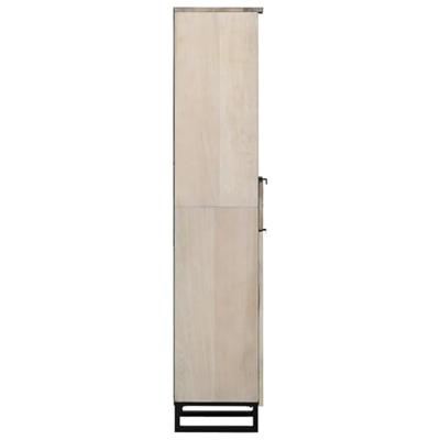 Badkamer wastafelkast Wit 38 x 33 x 160 cm Bewerkt hout