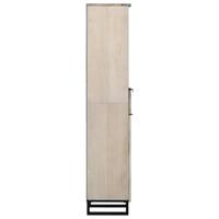 Badkamer wastafelkast Wit 38 x 33 x 160 cm Bewerkt hout - thumbnail