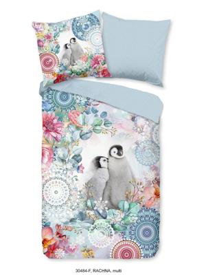 HIP Dekbedovertrek "mandala&apos;s en pinguins" - Multi - (140x200/220 cm) - Katoen Flanel