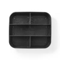 Houder voor Afstandsbediening | 5 Compartimenten | Draaibaar | ABS | Zwart - thumbnail