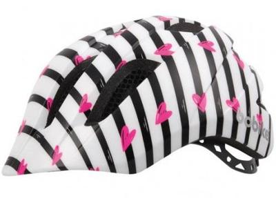 Bobike Kinderhelm plus pinky zebra s (52-56cm) wit