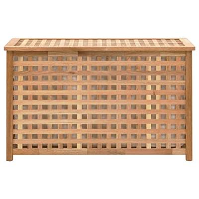 VidaXL Wasmand 77,5x37,5x46,5 cm massief walnoothout VidaXL Wasmand 77,5x37,5x46,5 cm massief walnoothout