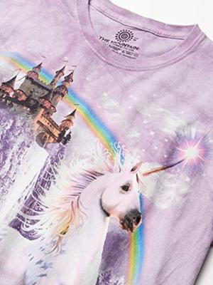 T-Shirt Mountain Artwear Unicorn Castle L