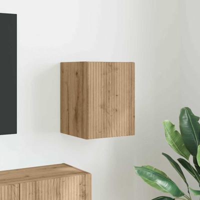 TV Wandkast Ambachtelijk eiken 30 x 31 x 40 cm Bewerkt hout