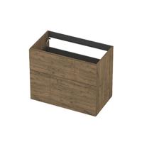 INK - Onderkast 2L A-sym Decor Tbv Grepen - 800x450x650 Mm - Naturel Eiken - thumbnail