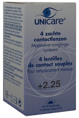 Unicare Maandlenzen +2.25 (4 st) Unicare Maandlenzen +2.25 (4 st)
