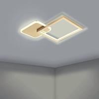 Eglo Instelbare led plafondlampGafares vierkant - goud - 900424 - thumbnail