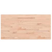 Tafelblad rechthoekig 100x50x4 cm massief beukenhout - thumbnail