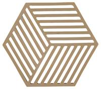 Zone - Hexagon - Onderzetter Dark Camel - thumbnail