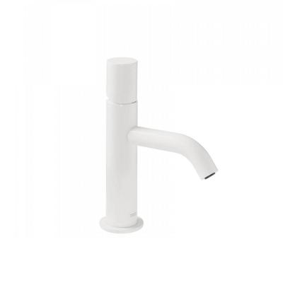 Wastafelmengkraan Tres Study Exclusive 19,5 cm 1-Knop Rond Mat Wit