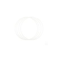 Vaessen Creative • metalen ringen set ø20cm 3mm wit 4x - thumbnail