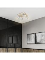 Light depot - LED opbouwspot Drift 4 licht - 23 cm - mat staal - Outlet - thumbnail