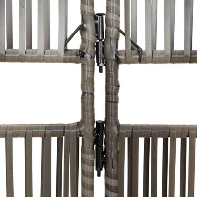 Kamerscherm 5 panelen poly rattan grijs Kamerscherm 5 panelen poly rattan grijs