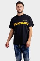 Versace Jeans Couture Logo Chain T-Shirt Heren Zwart - Maat S - Kleur: Zwart | Soccerfanshop - thumbnail