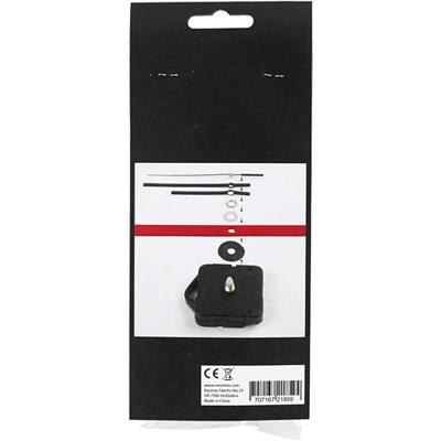 Creativ Company Klokonderdelen en uurwerken, max. afstand 6 mm, zwart, 1 set Creativ Company Klokonderdelen en uurwerken, max. afstand 6 mm, zwart, 1 set