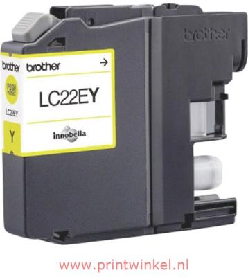 Originele inkt cartridge Brother LC22EY Geel