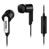 Hoofdtelefoon met microfoon Philips Zwart Siliconen - thumbnail