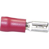 TRU COMPONENTS 1583061 Platte stekker (female) Insteekbreedte: 4.80 mm Insteekdikte: 0.80 mm 180 ° Deels geïsoleerd Rood 1 stuk(s) - thumbnail