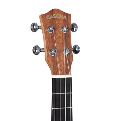 Cascha HH 2244 bariton ukelele massief spar bovenblad met gigbag