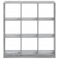 Boekenkast 102x32x108 cm bewerkt hout grijs sonoma eikenkleurig - thumbnail