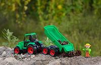 Lena tractor met aanhanger en speelfiguurtje - thumbnail
