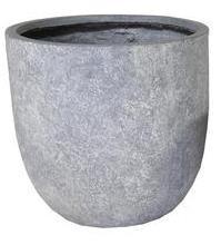 Mcollections Bloemenpot Arizona - Ø45 x H43 - Clayfibre - Washed Grey
