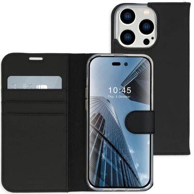 Accezz Wallet Case voor Apple iPhone 14 Pro Max Telefoonhoesje Zwart