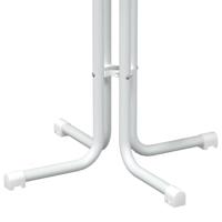 Eettafel Ø 60x110 cm bewerkt hout en staal wit - thumbnail