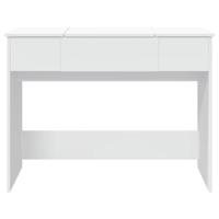 Kaptafel met spiegel 100x45x76 cm wit - thumbnail