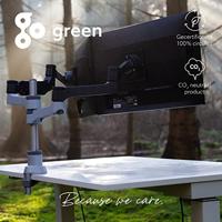 R-Go Tools Zepher 4 C2 Circulaire Dubbele Monitorarm - thumbnail