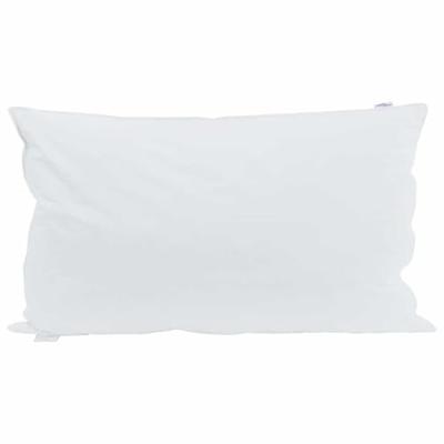 VidaXL Hoofdkussen met kussen 2 pcs wit 40 x 80 cm veren