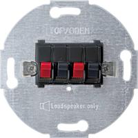 Merten 467014 Luidsprekerstekkerdoos Inzetstuk Antraciet 1 stuk(s) - thumbnail