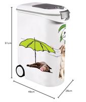 Voedselopslagcontainer Curver 253751 Wit Metaal/Plastic - thumbnail