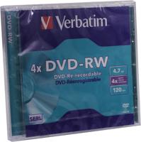 Verbatim 43285 DVD-RW disc 4.7 GB 5 stuk(s) Jewelcase Herschrijfbaar - thumbnail