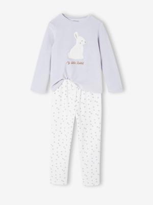 Pyjama fluweel / velours voor meisjes Konijn hemelsblauw Pyjama fluweel / velours voor meisjes Konijn hemelsblauw