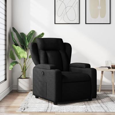 Relaxfauteuil Zwarte Stof Relaxfauteuil Zwarte Stof