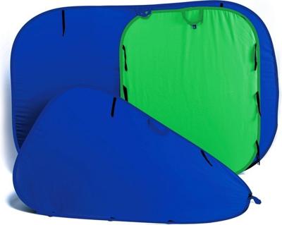 Lastoliet van Manfrotto LL LC5987 1.8 x 2.1 m Inklapbare Omkeerbare Achtergrond - Chromakey Blauw/Groen