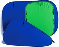 Lastoliet van Manfrotto LL LC5987 1.8 x 2.1 m Inklapbare Omkeerbare Achtergrond - Chromakey Blauw/Groen - thumbnail